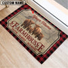 Uni Highland Faith Family Farming Custom Name Doormat
