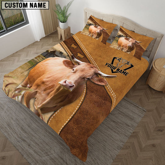 Uni Custom Name Gelbvieh Bedding set