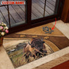 Uni Bison Personalized - Welcome Brown Doormat