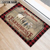 Uni Charolais No Horn Faith Family Farming Custom Name Doormat