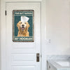 uni Golden Retriever All Printed 3D Metal Sign