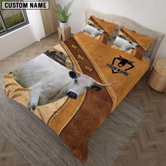 Uni Custom Name British White Park Bedding set