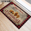 Uni Miniature Highland Faith Family Farming Custom Name Doormat