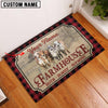 Uni GYR Faith Family Farming Custom Name Doormat