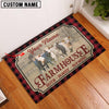 Uni Charolais Faith Family Farming Custom Name Doormat