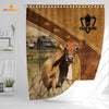 Uni Custom Name Jersey Pattern Shower Curtain