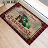 Uni Farm Tractor Faith Family Farming Custom Name Doormat