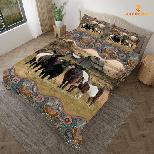 Uni Belted Galloway Vintage 3D Bedding Set