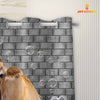 Uni Jersey Brick Wall 3D Shower Curtain