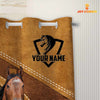 Uni Custom Name Horse Pattern Shower Curtain