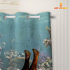 Uni Beefmaster Taking Shower Under The Sea 3D Shower Curtain