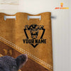 Uni Custom Name Belted Galloway Pattern Shower Curtain