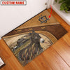 Uni Donkey Personalized - Welcome Brown Doormat