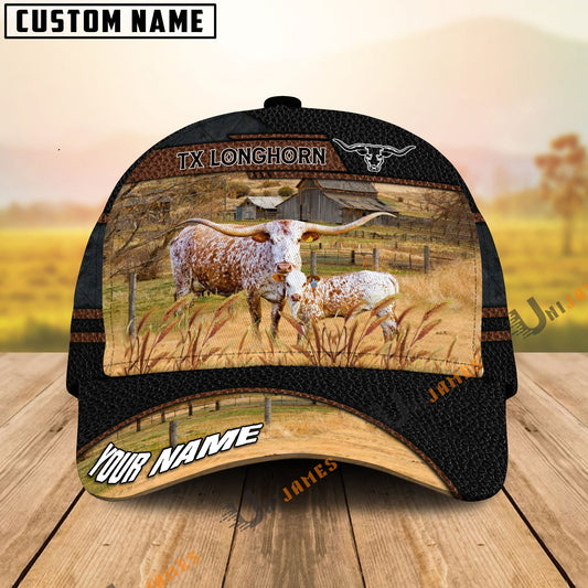 Uni Texas Longhorn Family Customized Name Cap