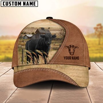 Uni Black Angus Customized Name Brown Cap