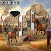 Uni Horse Happy Farm Life Personalized Name, Farm Name 3D Hoodie