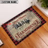 Uni Holstein Faith Family Farming Custom Name Doormat