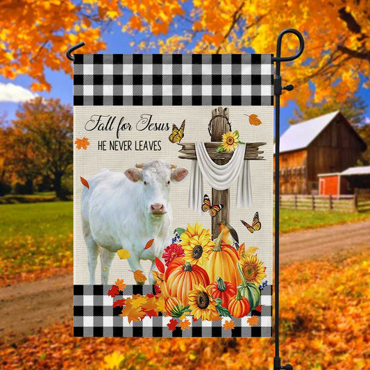 Uni Charolais Cattle Fall For Jesus Flag