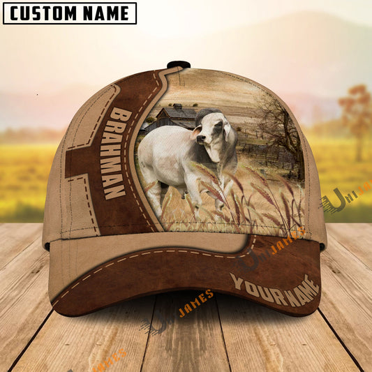 Uni Brahman Suede Pattern Customized Name Cap