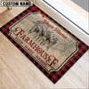Uni Brown Swiss Faith Family Farming Custom Name Doormat