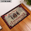 Uni Horse Faith Family Farming Custom Name Doormat