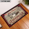 Uni Goat Faith Family Farming Custom Name Doormat