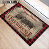 Uni Buffalo Faith Family Farming Custom Name Doormat