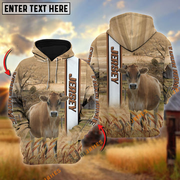 Uni Jersey Happy Farm Life Personalized Name, Farm Name 3D Hoodie