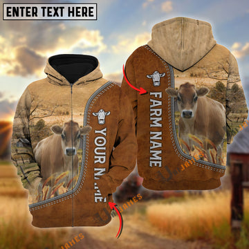 Uni Jersey Farming Happiness Personalized Name 3D Hoodie