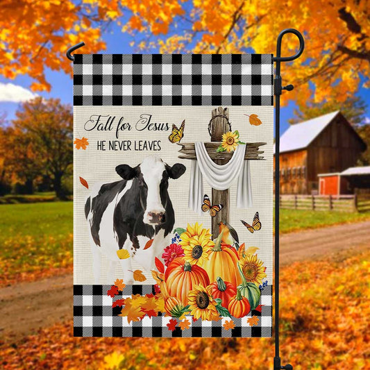 Uni Holstein Cattle Fall For Jesus Flag
