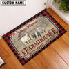 Uni Charolais No Horn Faith Family Farming Custom Name Doormat