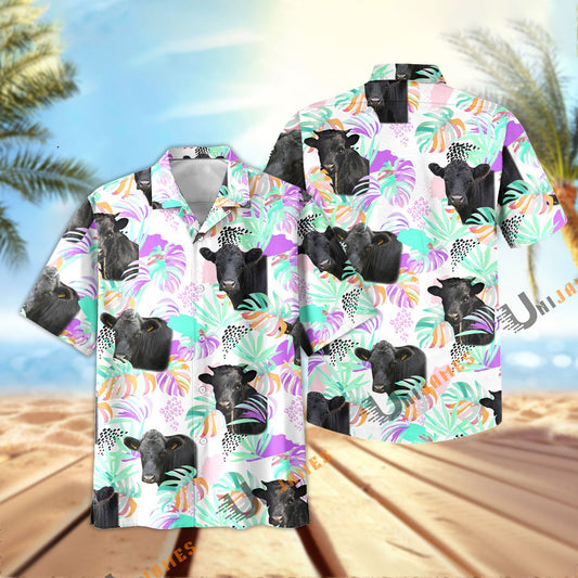 Unique Dexter Purple Tropical Pattern Hawaiian Shirt