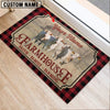 Uni Charolais Faith Family Farming Custom Name Doormat