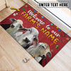 Uni Brahman Christmas Custom Name Doormat