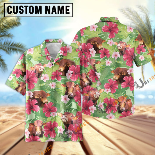 Uni Beefmaster Green Summer Hawaiian Shirt