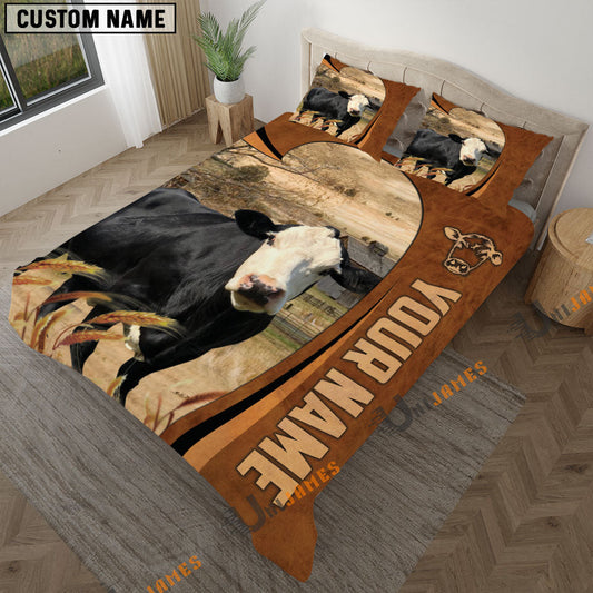 Uni Black Baldy Premium Brown Pattern 3D Bedding Set