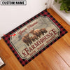 Uni Highland Faith Family Farming Custom Name Doormat