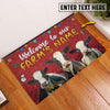 Uni Holstein Christmas Custom Name Doormat
