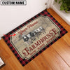 Uni Brahman Faith Family Farming Custom Name Doormat