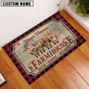 Uni Jersey Faith Family Farming Custom Name Doormat