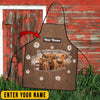 Uni Personalized Name Highland Happiness 3D Apron