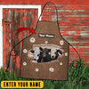 Uni Personalized Name Belted Galloway Happiness 3D Apron