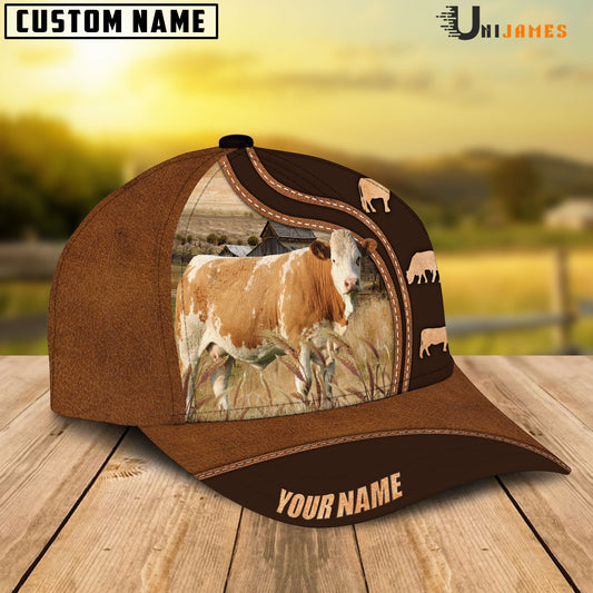 Uni Simmental Farming Life Customized Name Cap
