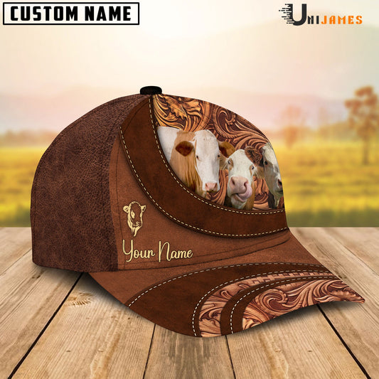 Uni Simmental Farming Life Customized Name Cap