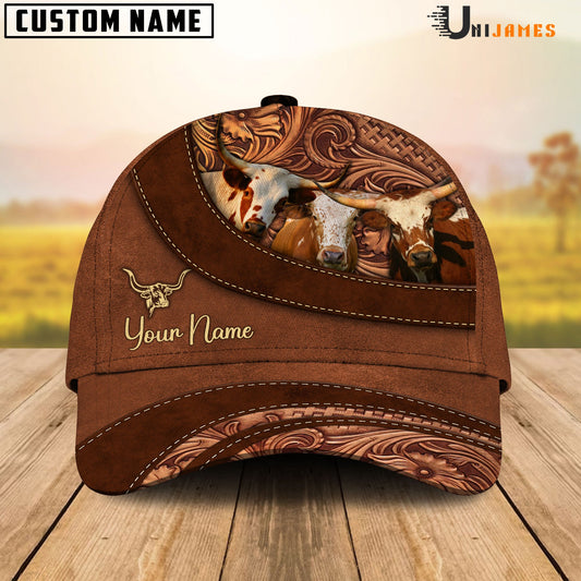 Uni Texas Longhorn Farming Life Customized Name Cap