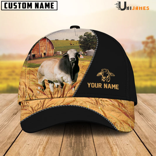 Uni Brahman Barn Farm Black Customized Name Cap