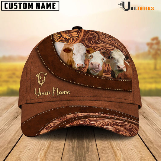 Uni Simmental Farming Life Customized Name Cap