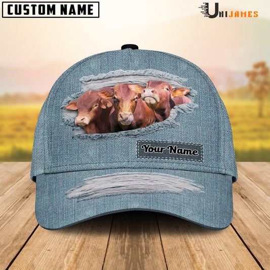 Uni Beefmaster Jeans Pattern Customized Name Cap