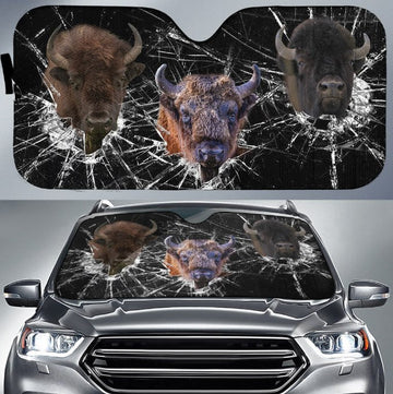 Uni Bison Broken Glasses 3D Sun Shade