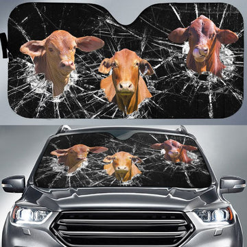 Uni Droughtmaster Broken Glasses 3D Sun Shade